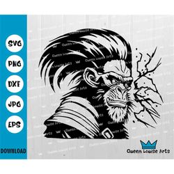Gorilla Svg, Angry Gorilla,Gorilla Clipart,Wild Animals Vector Graphics,Gorilla Ape Monkey Gorilla Dxf Png Cut Files Cri