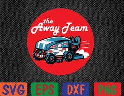 The Away Team - Ice Resurfacer Hockey Svg, Eps, Png, Dxf, Digital Download