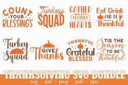 Thanksgiving SVG Bundle - Funny Thanksgiving SVG for Cricut - Fall tee SVG bundle - Thanksgiving shirt - Fall bundle