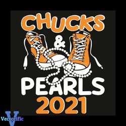 Chucks And Pearls 2021 Kamala Harris Svg, Trending Svg, Chucks and Pearls Svg, Madam Vice President SVG, Kamala Harris S
