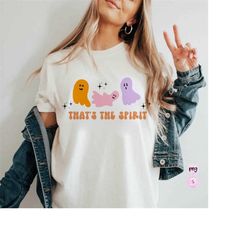 That's The Spirit, Cheerleader Ghost Halloween | Retro Sublimations, PNG Sublimations, Designs Downloads, Shirt Design,