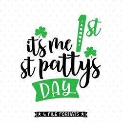 1st St Patrick's Day SVG for Baby