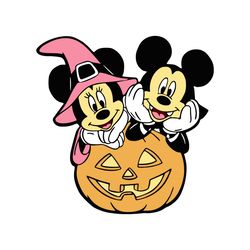 Disney Mouse Halloween Witch Logo SVG, Funny Halloween SVG