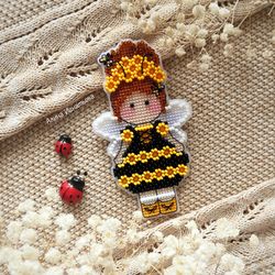 fairy cross stitch pattern bee cross stitch pattern nursery cross stitch pattern cute cross stitch pattern pdf