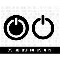 COD701-Power Button SVG, Power Silhouette, On-Off Button Svg, Power Symbol Svg, Power Icon Svg, Electric Switch Svg, Pow