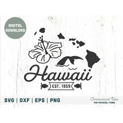 Vintage Hawaii SVG cut file - Hawaii home svg, Hawaii state symbols svg, Hawaii map svg, Hawaii PNG - Commercial Use, Di