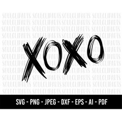 COD651-xoxo valentine SVG for Cricut/Silhouette, xoxo svg, Valentine Svg, Valentines Svg, xoxo Heart Svg, Heart Svg, Doo
