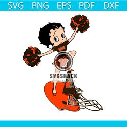 Cheer Betty Boop Cleveland Browns Svg, Sport Svg, Cleveland Browns Football Team Svg, Betty Boop Svg, Cleveland Browns S