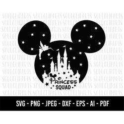 COD1266- squad svg, mickey svg, minnie mouse svg, print svg, sitckers svg, png, clipart, cutting files for cricut silhou