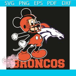 Mickey Denver Broncos Football Team Svg, Sport Svg, Denver Broncos Football Team Svg, Mickey Svg, Denver Broncos Svg, De
