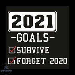 2021 Goals Survive Forget 2020 Svg, Trending Svg, Happy New Year 2021 Svg, Goodbye 2020 Svg, 2021 Goals Svg, New Year Sv