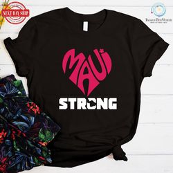 Maui Strong Shirt, Lahaina Banyan Tree T-Shirt, Maui Hawaii Shoreline Tshirt, Wildfire Relief, All Profits Donated Suppo