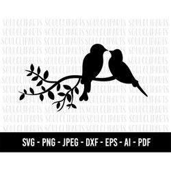 COD259- love bird svg Vector, Dove clipart, Bird SVG files for Silhouette Cameo or Cricut, bird vector, bird eps/bird sv