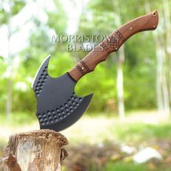 Hand Forged Tomahawk Throwing Axe, Heavy Duty D2 Steel Tomahawk, With Sheath