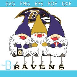 Raven Logo With Gnome Svg, Sport Svg, Raven Logo With Gnome Svg, Baltimore Raven Svg, Baltimore Raven Logo Svg, Gnome Sv