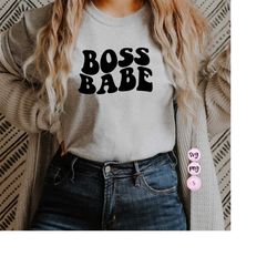 Boss Babe, Self Made, Small Business Owner, Mama Retro Shirt, Bundle SVG Cut File DXF Printable PNG Silhouette CricutSub