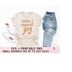 Today I Choose Joy Svg, Grow in Grace Bible Verse Mother Daughter Shirts Bundle SVG Cut File Printable PNG Silhouette Cr