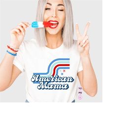 American Mama svg, Lightning Bolt 4th of July svg, fourth of july svg, fourth of july shirt, fourth of July Retro Png, S