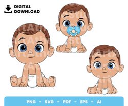 bundle layered svg, baby boy, blue, love, baby, baby shower, digital download, clipart, png, svg, cut file