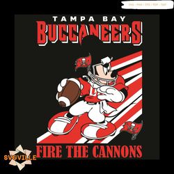 Mickey Tampa Bay Buccaneers Fire The Cannons Svg, Sport Svg, Mickey Svg, Tampa Bay Buccaneers Svg, Tampa Bay Buccaneers