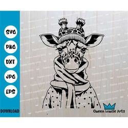 Giraffe SVG, Giraffe digital cutting file, Cool Cute Giraffe animal svg Cut file for Cricut Silhouette Vector Svg Dxf Ep