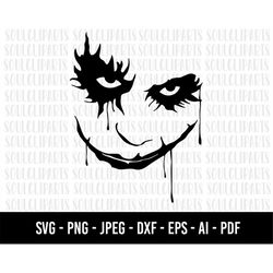 COD1198- Joker SVG, Joker Vector, Joker Silhouette SVG, Joker Silhouette Vector, Joker Cut File, Joker Png, Joker Clipar