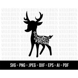 COD50-Christmas deer Svg/ Christmas svg /joy Svg/believe SVG/Hand-drawn clipart /Cut Files Cricut/Silhouette