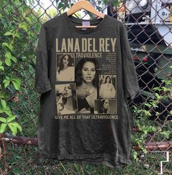 Lana Del Rey Ultraviolence Shirt, Lana Del Rey Vintage T-Shirt Retro Music Shirt, Lana Del Rey Tour