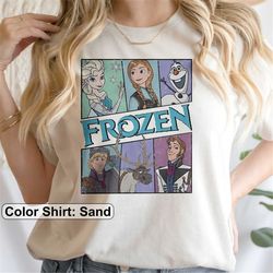 Disney Princess Shirt, Retro Frozen Movie Characters Shirt, Vintage Frozen Shirt, Elsa Princess Shirt, Elsa Anna Olaf Sh