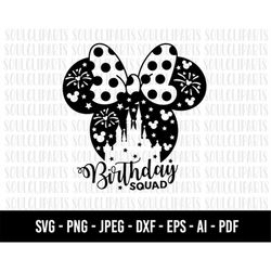 COD1172- Birthday squad silhouette svg, birthday svg, Snow White SVG, Princess SVG, princess svg Files for Cricut Silhou