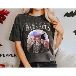 Comfort Colors Vintage Hocus Pocus shirt, Sanderson Sisters shirt, Halloween Witches shirt, Fall Sweatshirt, Sister Swea