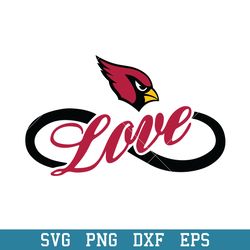 Arizona Cardinals Love Svg, Arizona Cardinals Svg, NFL Svg, Png Dxf Eps Digital File
