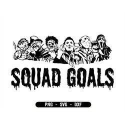 Squad Goals SVG, Movie Killers, Halloween Svg, Horror Movie Svg, Halloween Horror Svg, Horror Friends Svg, Scream, Digit