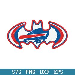 Batman Buffalo Bills Logo Svg, Buffalo Bills Svg, NFL Svg, Png Dxf Eps Digital File