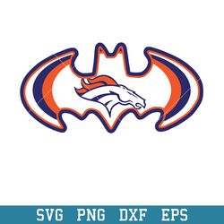 Batman Denver Broncos Logo Svg, Denver Broncos Svg, NFL Svg, Png Dxf Eps Digital File