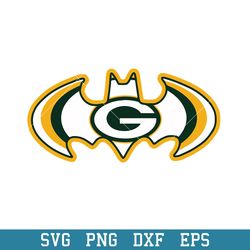 Batman Green Bay Packers Logo Svg, Green Bay Packers Svg, NFL Svg, Png Dxf Eps Digital File