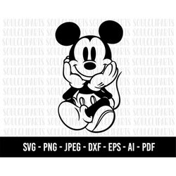 COD972- mickey svg, minnie mouse svg, print svg, sitckers svg, png, clipart, cutting files for cricut silhouette