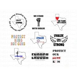 Bundle Uvalde strong svg, png dxf Files, Instant DOWNLOAD for Cricut, Uvalde Texas Strong, Pray For Texas svg, Protect o