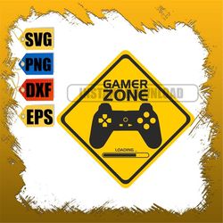 Gaming Zone, SVG, Decal, Sublimation Download, PNG File Instant Download, printable
