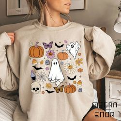 Comfort Colors  Halloween ghost tarrot card t-shirt, Retro Halloween Shirt, ghost Halloween Shirt, iprintasty halloween,