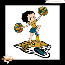 Cheer Betty Boop Jacksonville Jaguars Svg, Sport Svg, Jacksonville Jaguars Football Team Svg, Betty Boop Svg, Jacksonvil