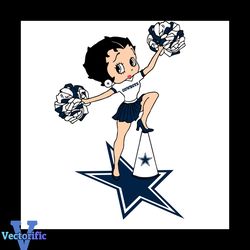 Cheer Betty Boop Dallas Cowboys Svg, Sport Svg, Dallas Cowboys Football Team Svg, Betty Boop Svg, Dallas Cowboys Svg, Da