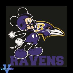 Mickey Baltimore Ravens Football Team Svg, Sport Svg, Baltimore Ravens Football Team Svg, Mickey Svg, Baltimore Ravens S