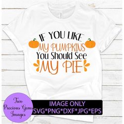 If You Like My Pumpkins You hould See My Pie, Funny Thanksgiing svg, Sexy Thanksgiving Shirt svg, Thanksgiving svg png,