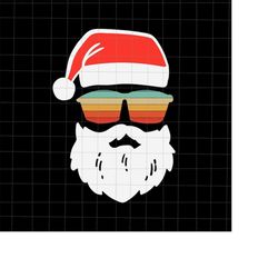 Santa Face Sunglasses Svg, Santa Face Christmas Svg, Santa Face Xmas Svg