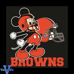 Mickey Cleveland Browns Football Team Svg, Sport Svg, Cleveland Browns Football Team Svg, Mickey Svg, Cleveland Browns S