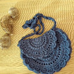 Crochet half circle handbag pdf pattern