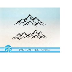 Funny Mountain range SVG Mountains svg files for Cricut. Christmas Gift Mountain range SVG Mountainss png, svg, dxf clip