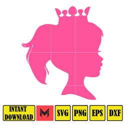 BarBie Doll Barbi Icons and Svg, Come On Let's Go Party Svg, Letters Cricut Files Digital Download SVG (49)