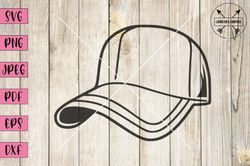 Baseball Cap, Original Hand-drawn digital artwork